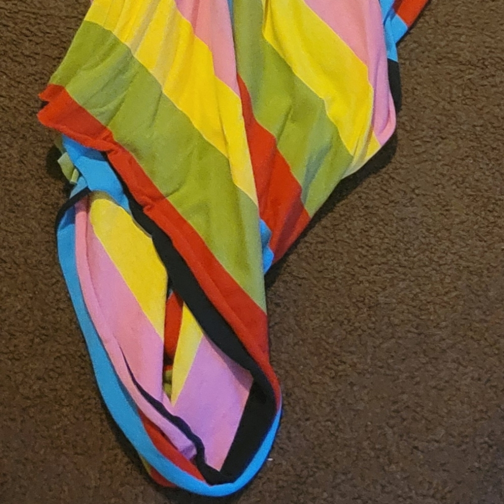 Philthy Ragz Multicolored Ruffle Front Dress NWOT - Picture 5 of 7